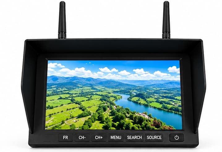 5.8GHz 40CH Diversity FPV Receiver Monitor – 7 Inch LCD — image 1
